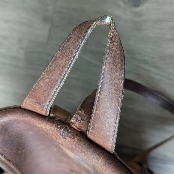 Vintage Coach Cognac Leather Backpack - Picture 8 of 16